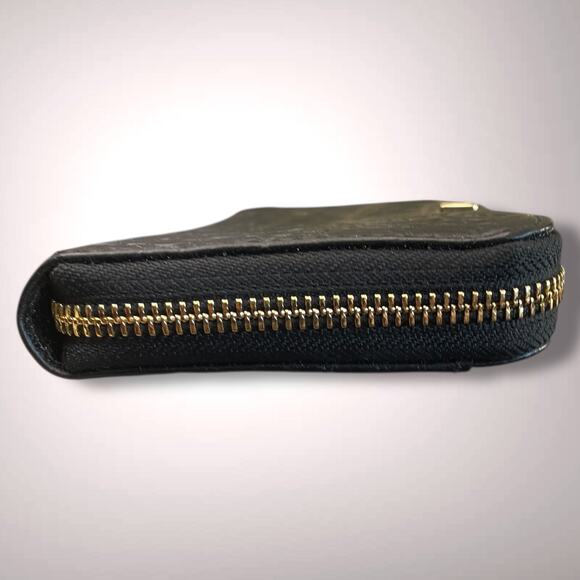 KATE SPADE Rialto Place Neda Black Croc Embossed Leather Zip Wallet/Clutch EUC - Picture 10 of 13